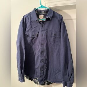 LL Bean Flannel Lined Hurricane Shirt Men’s XL 298205